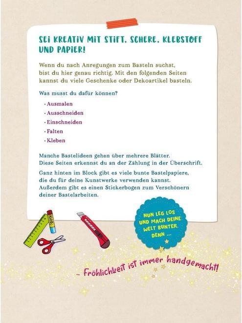 Immagine prodotto Dein Mädchen-Bastelblock (Tedesco, Christiane Hahn, Nikki Bush, 2024)