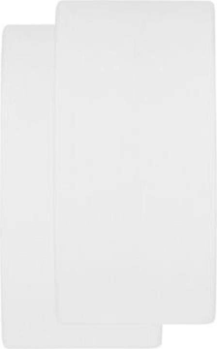 Actual product image Meyco molton stretch fitted sheet 2-pack 70x140/150 white (140 x 70 cm)