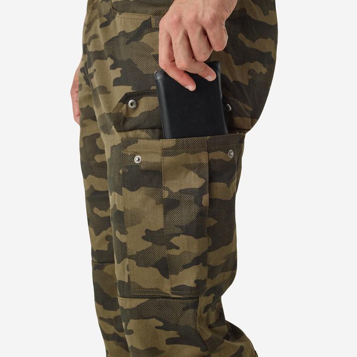 Produktbild Solognac Jagdhose Steppe 500 Cargo strapazierfähig Camouflage braun (XXL)