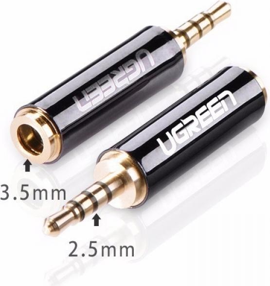 Actual product image Ugreen 2.5 mm jack plug to 3.5 mm socket (Jack adapter)