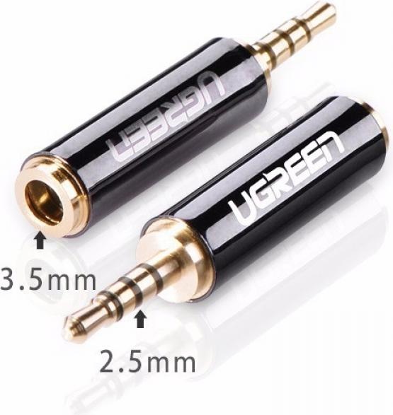 Actual product image Ugreen 2.5 mm jack plug to 3.5 mm socket (Jack adapter)