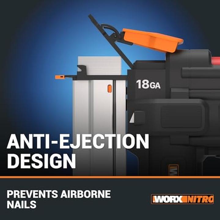 Immagine prodotto Worx Accu-nagelmachine 20V - 18GA | | PowerShare | WX842.9 | nagels met 1,2 mm en tot 50 mm lengte