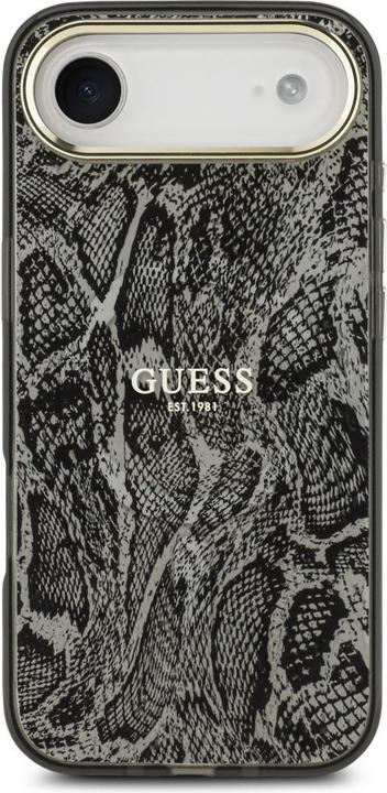 Immagine prodotto Guess - Python Pattern MagSafe (GUHMP17MHIMPYGK) - iPhone 17 Air - Black (Apple iPhone 17 Pro)