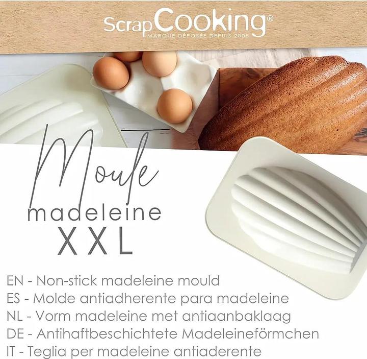 Produktbild ScrapCooking Madeleine Backform XXL antihaftbeschichtet