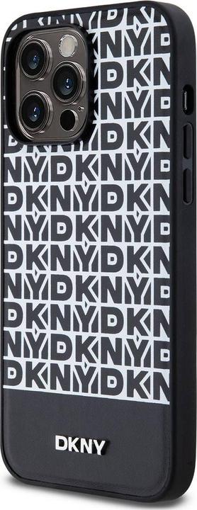 Produktbild DKNY DKHMP15XPSOSPK iPhone 15 Pro Max 6.7" czarny/black hardcase Leather Printed Pattern Metal Logo (Apple iPhone 15 Pro Max)