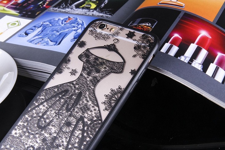 Produktbild König Design Apple iPhone SE 2020 Handy Hülle Mandala Case Schutzhülle Cover Kleid Schwarz (Apple iPhone SE (2nd Gen))