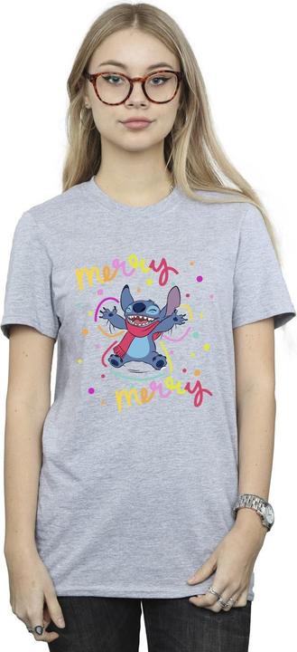Immagine prodotto Disney Lilo & Stitch Merry Rainbow Maglietta Ampia Donna (XL)