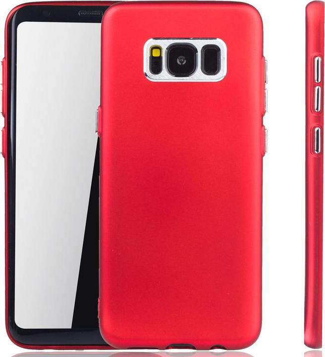 Produktbild König Design Handyhülle für Samsung Galaxy S8 Schutzcase Backcover Bumper Etuis Rahmen Rot (Samsung Galaxy S8+)