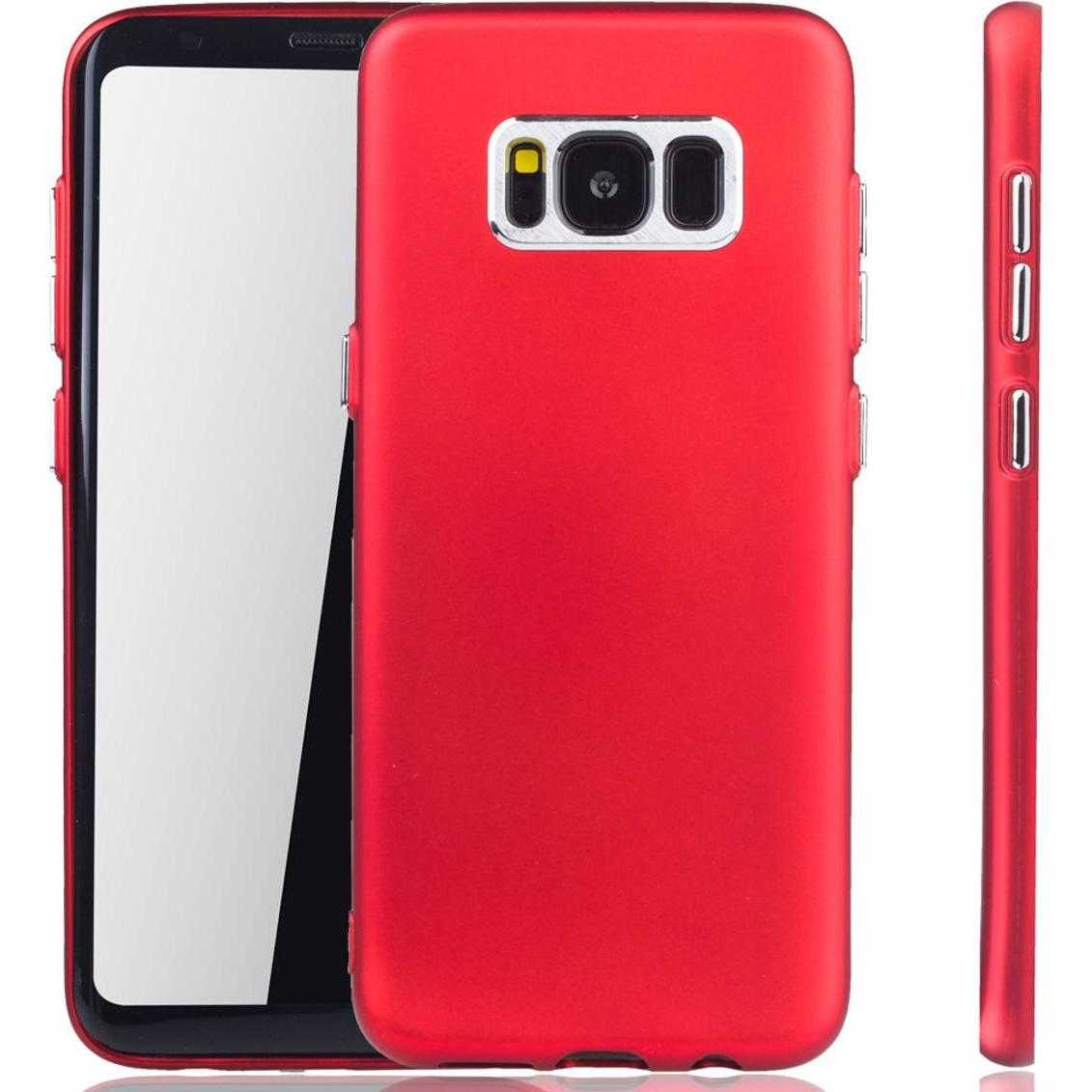 König Design Handyhülle für Samsung Galaxy S8 Schutzcase Backcover Bumper Etuis Rahmen Rot (Samsung Galaxy S8+), Smartph...