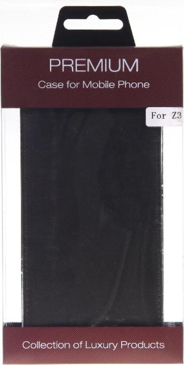 Produktbild OEM Slim Leather Flip Case for Sony Z3 - Black (Sony Xperia Z3, Sony Xperia Z3 Dual, Sony Xperia Z3v)