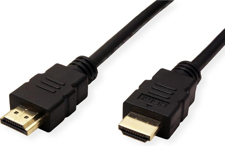 Produktbild Roline HDMI High Speed Kabel mit Ethernet, TPE, schwarz, 5 m (5 m)