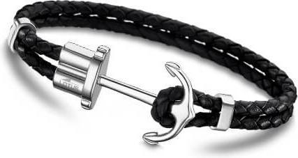 Produktbild Lotus Style -ack leather bracelet with anchor LS1881-2 / 6 (L) (MAT BIJOU)