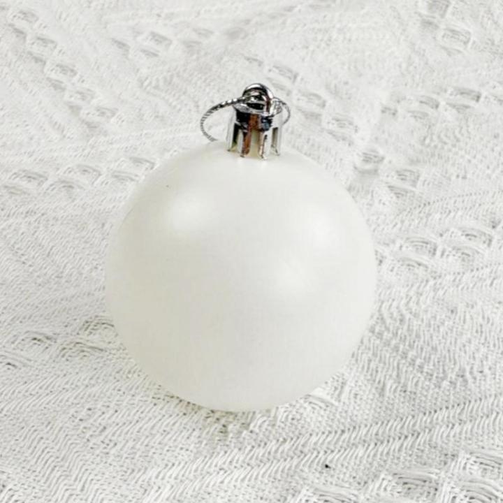 Image du produit Relaxdays - Weihnachtskugeln 50er Set, Weiss/ Silber (50-pièce)