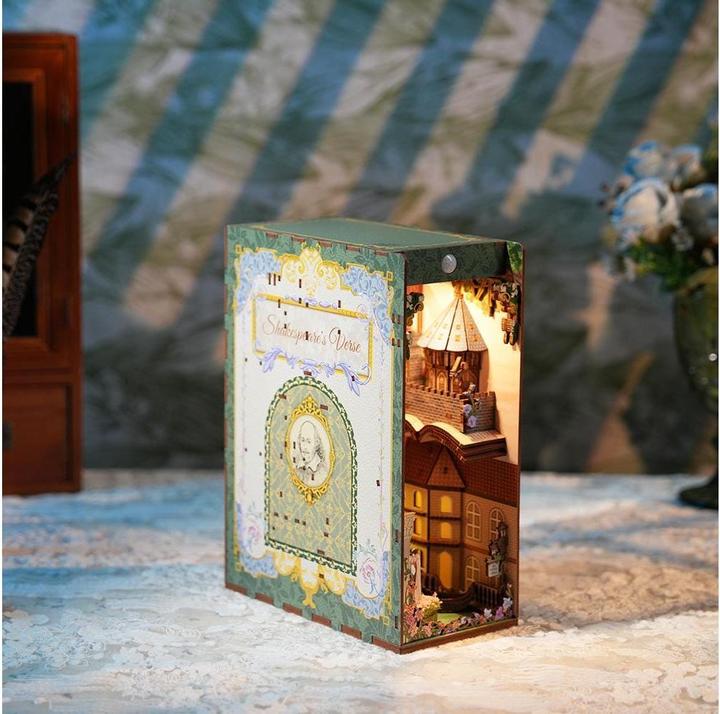 Actual product image Tonecheer Shakespeare Verse - Book Nook