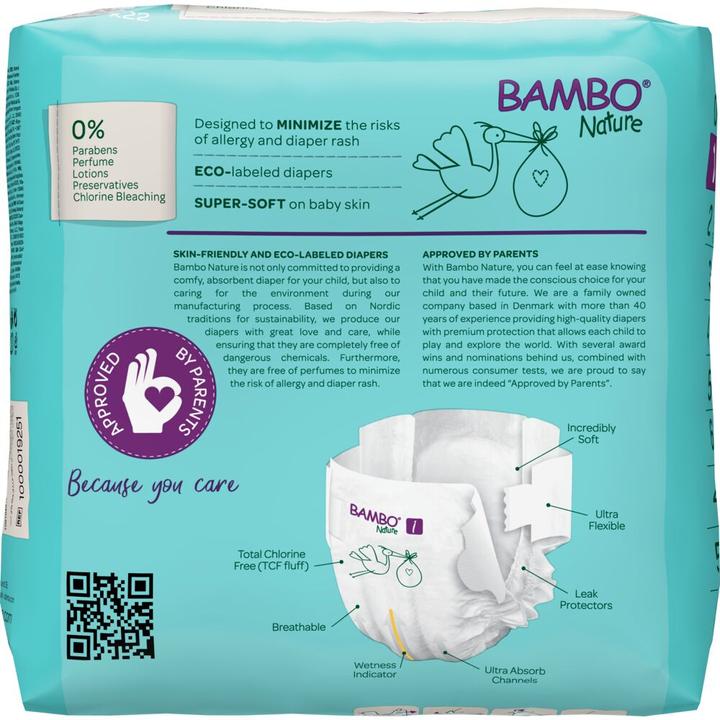 Actual product image Bambo New Born (Size 1, Pack, 22 Piece)