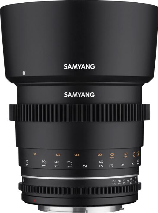 Actual product image Samyang MF 85mm T1.5 VDSLR MK2 Canon RF (Canon RF, full size, APS-C / DX, Micro Four Thirds)
