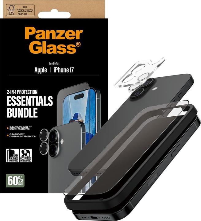 Image du produit PanzerGlass 2-in-1 Essentials Set (Apple iPhone 17)