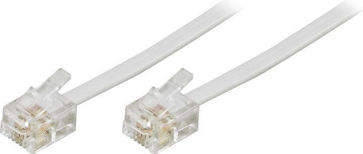 Produktbild Deltaco DEL-161F Telefonkabel 5m Hvid