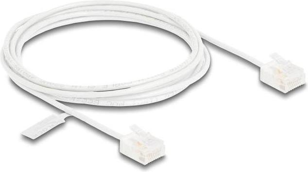 Produktbild Delock RJ45 Netzwerkkabel Cat.6 UTP Ultra Slim 2 m weiss mit (U/UTP, CAT6, 2 m)
