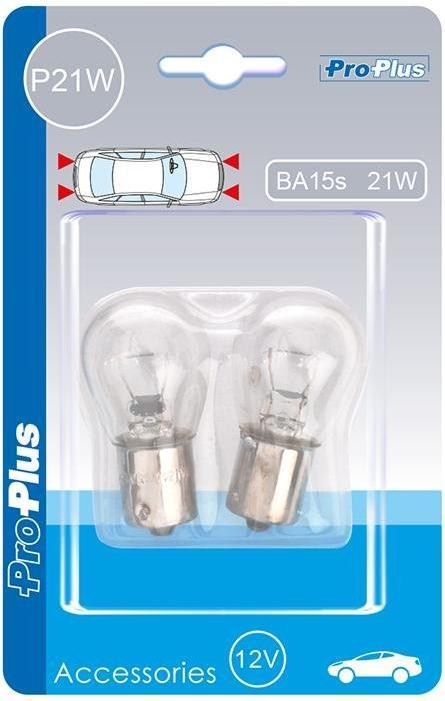 ProPlus Autolampe 12V 21W BA15s 2 Stück im Blister