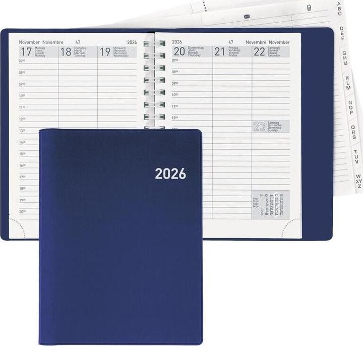 Image du produit Biella Agenda de poche Rex Wire-O (Allemand, Français, Anglais, Italien)