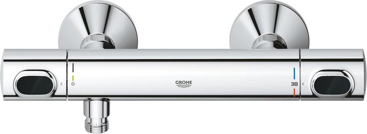 Produktbild Grohe Precision Flow QuickFix Thermostat-Duscharmatur und Vitalio Start 110 Brausestangenset, Länge 600mm