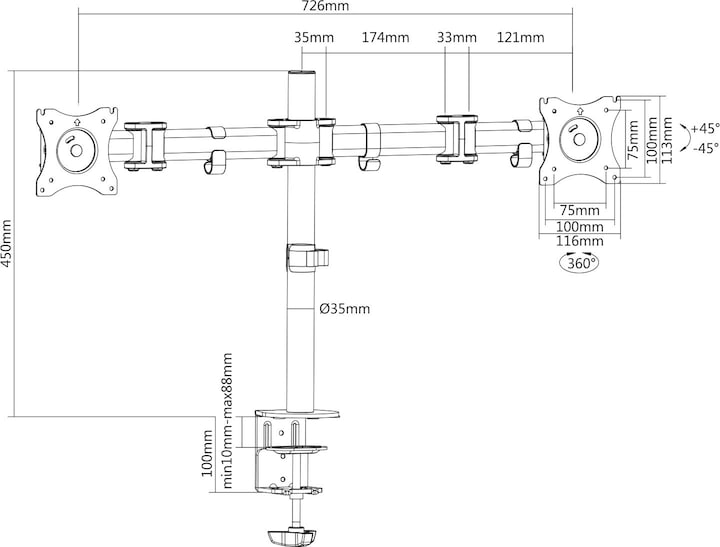 Actual product image Digitus DA-90349 (Table, 27")