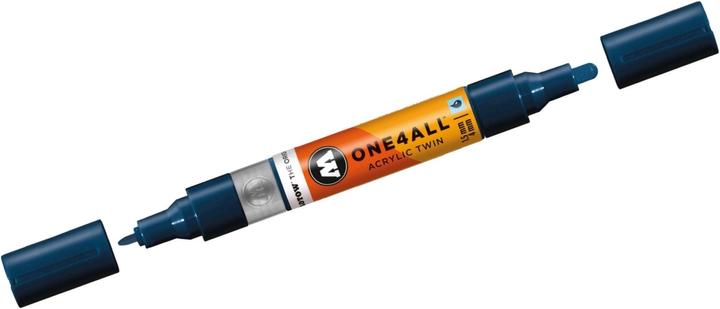 Produktbild Molotow Marqueur pour Maquettes - One4All Twin - Acrylique Bleu Pétrole - 1,5/4mm - -027 - 15 cm (Blau, 4 mm, 1 x)