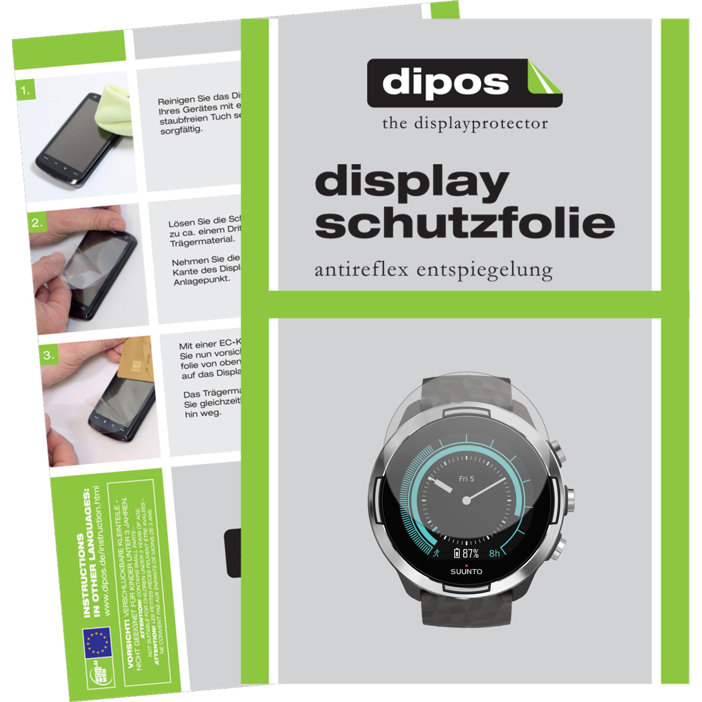 Dipos Displayschutzfolie Antireflex, Smartwatch Schutzfolie, Transparent