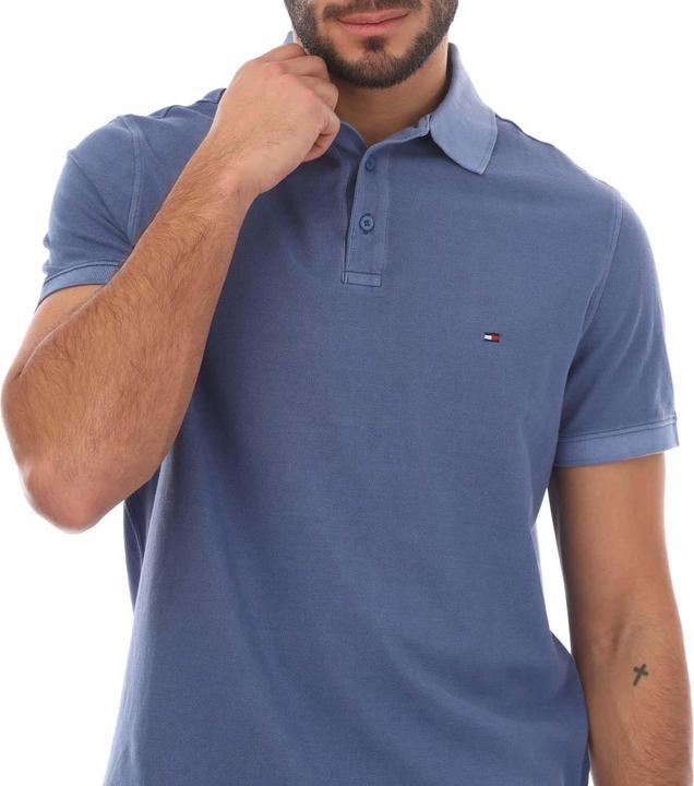 Actual product image Tommy Hilfiger Mens Garment Dyed Regular Polo Shirt (S)