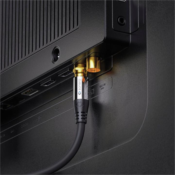 Immagine prodotto Sonero Cavo di collegamento dell'antenna satellitare, 1,5 m, nero (Cavi antenna)