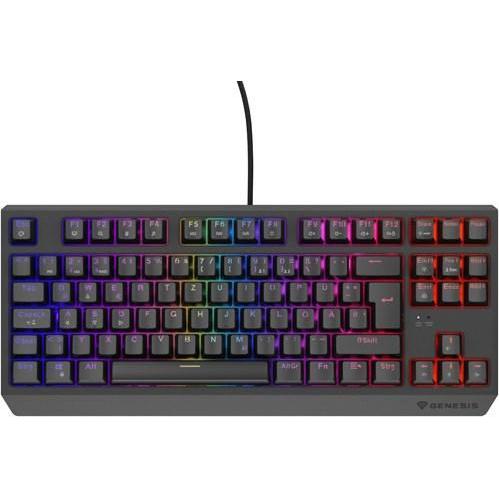 Genesis Gaming Tastatur THOR 230 TKL red kabelgeb. (DE) (DE, Kabelgebunden), Tastatur, Rot