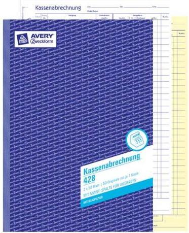Actual product image Avery Cash settlement 428 (100x)