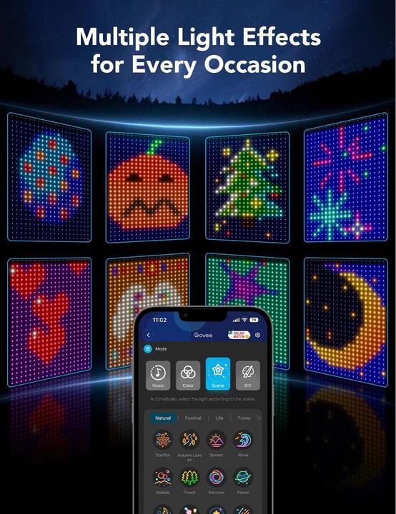 Actual product image Govee Curtain of lights (2 m)