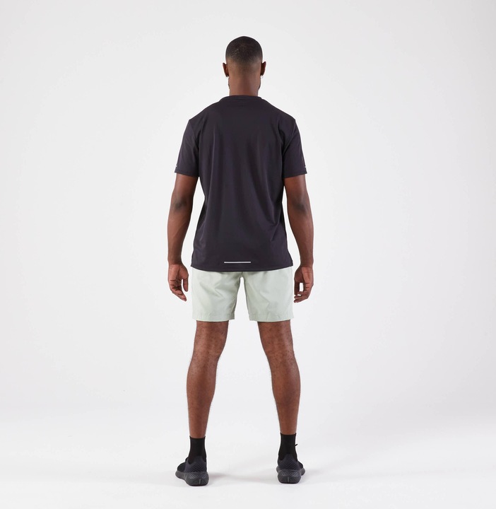 Actual product image Kiprun Men's breathable short-sleeved running shirt - Run 500 Dry black (XL)