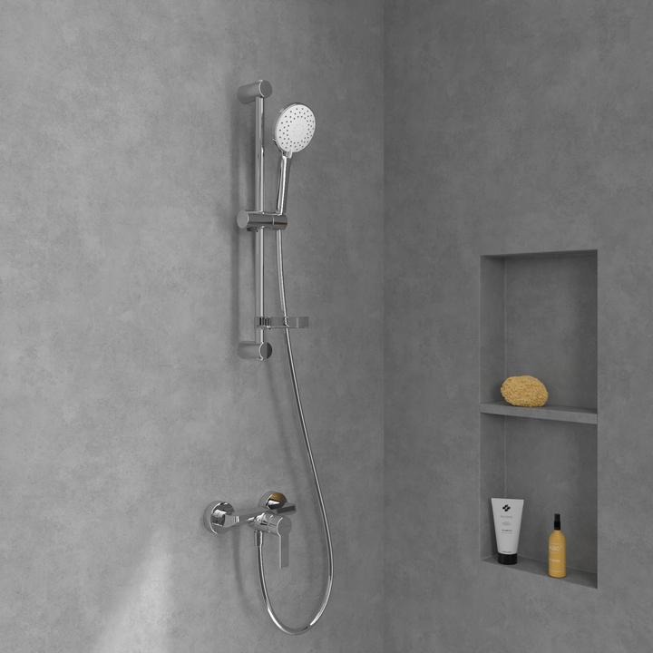 Actual product image Villeroy & Boch V&B Single-lever shower mixer ARCHITECTURA wall-mounted, 218x130x137mm chrome