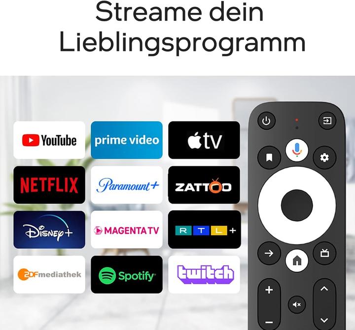 Produktbild Orbsmart 4K HDR Smart TV-Streaming-Player mit WLAN 6, Chromecast und Android TV 14 (32 GB, Android 14)