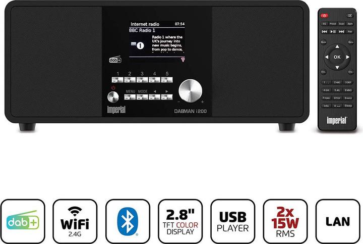 Produktbild Imperial Dabman i200 (DAB+, Internetradio, WLAN)