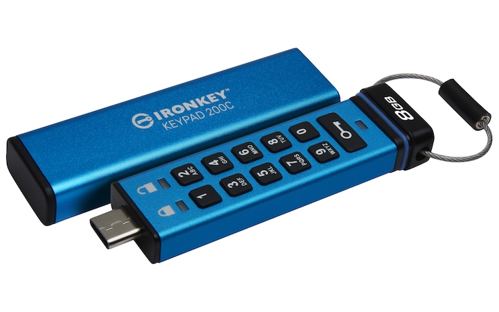 Immagine prodotto Kingston IronKey Keypad 200C (8 GB, USB 3.2)