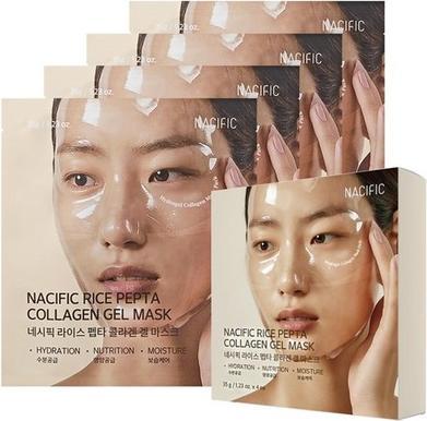Produktbild Nacific Rice Pepta Collagen Gel Face Mask Rice Peptide 4ea Set