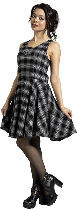 Produktbild Black Premium Pagan Roots Checked Dress (S)