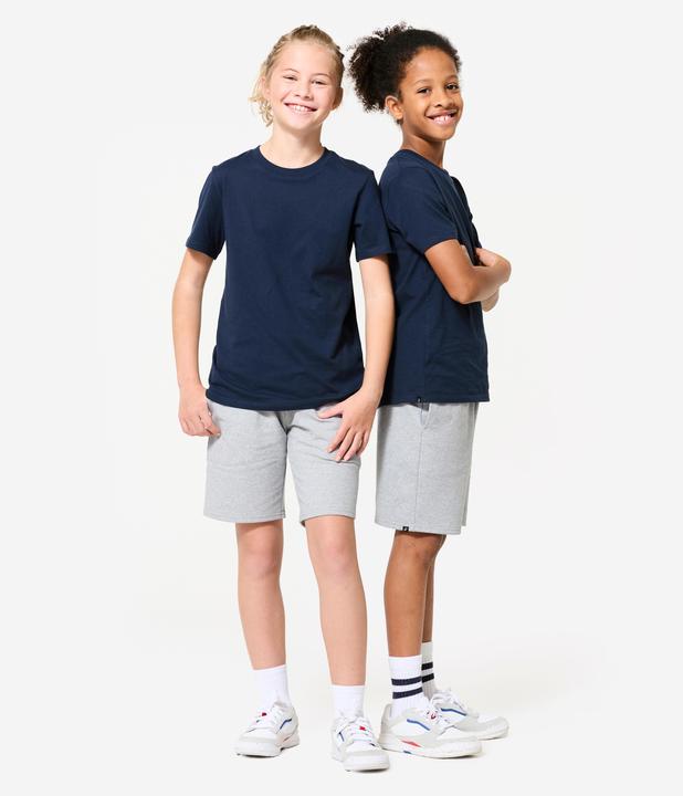 Produktbild Domyos Shorts Kinder Multisport Baumwolle - graumeliert