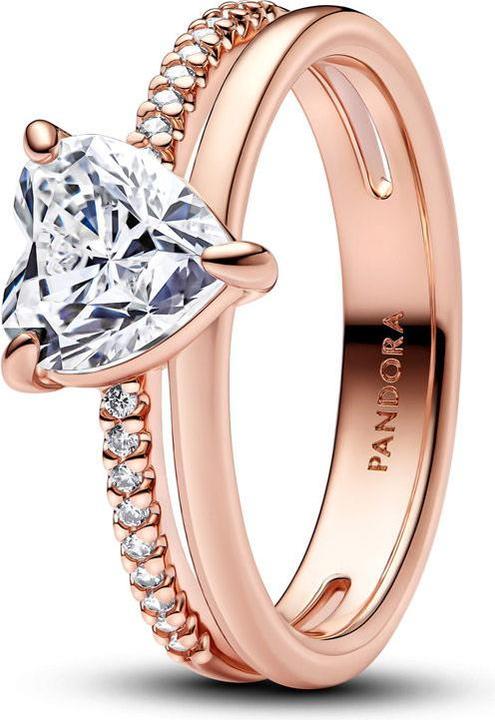Produktbild Pandora Doppelter Herzring (56)
