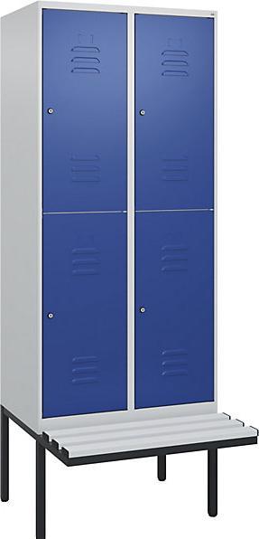 Actual product image C+P Double-decker locker Classic PLUS bench seat (80 cm, 212 cm)