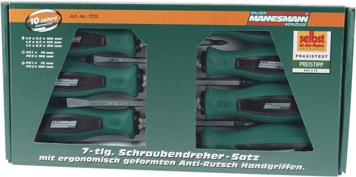Actual product image Mannesmann Screwdriver set 7 pcs.