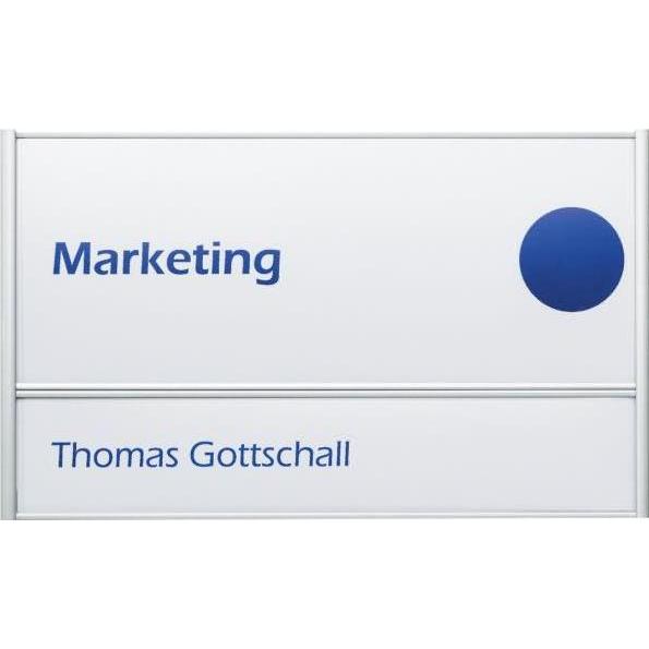 Thumbnail - Ultradex, Informationsschild, Türschild Serie silver BxH 180x108mm Aluminium eloxiert