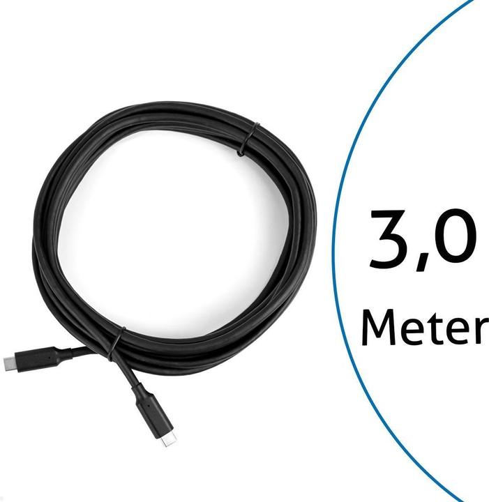 Actual product image TecLines TUC013B USB-C 3.0 cable 3m length, black (3 m)