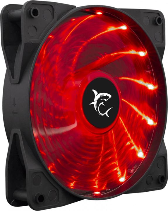 Actual product image White Shark Housing cooler Impulse, 120mm, with red LED illumination (120 mm, 1x)