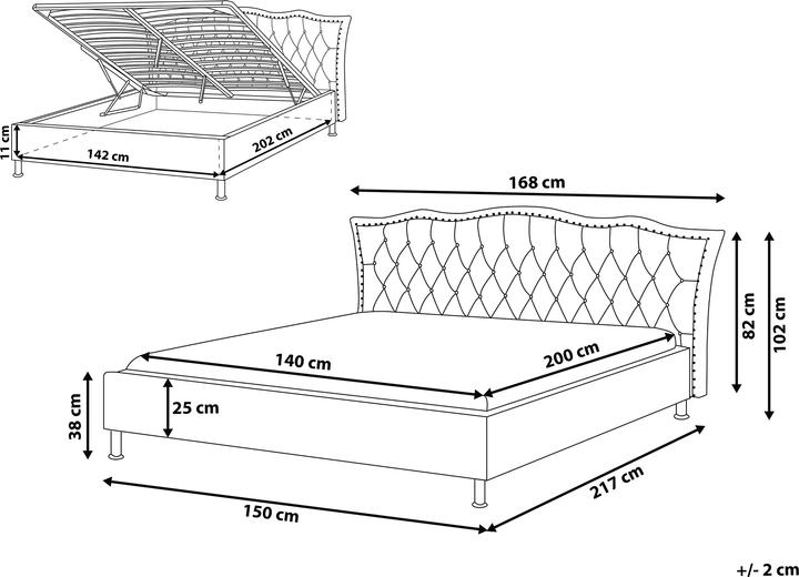 Actual product image Beliani Metz (140 x 200 cm)
