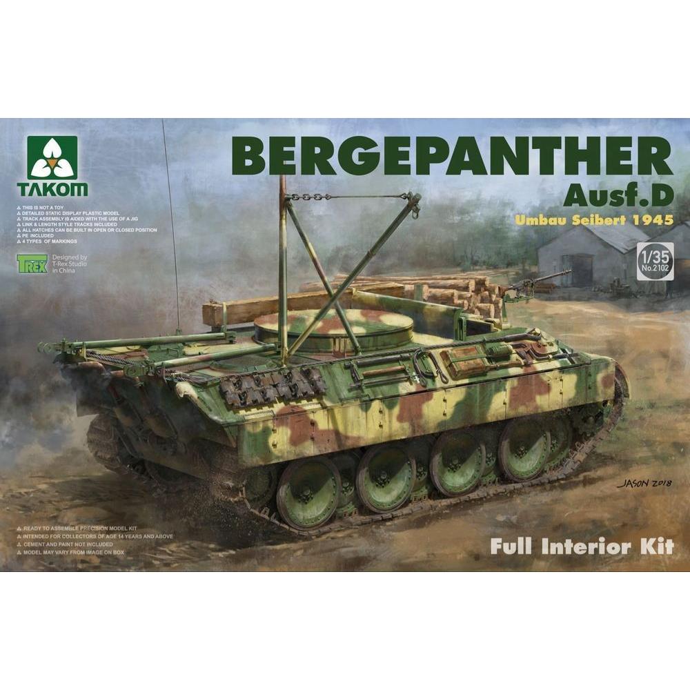 Takom Bergepanther Ausf.D Umbau Seibert 1945 production w/full interior